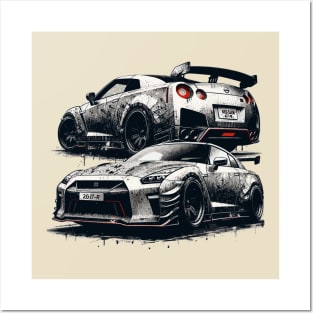 Nissan GTR Posters and Art